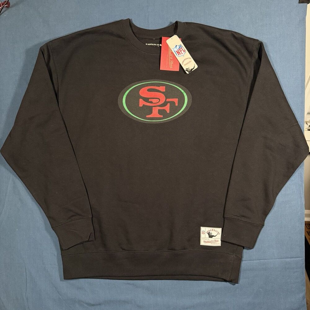 San Francisco 49ers Sweatshirt Men’s XL NFL Football Mitchell & Ness Throwback